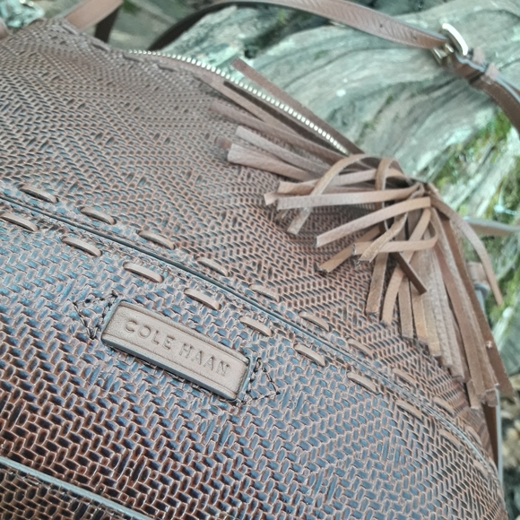 Real Leather Bohemian Bag Fringe Tassel Genuine - Picture 5 of 12